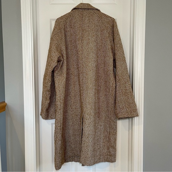 Urban Outfitters Tweed Mac Coat Size Large - Picture 3 of 11